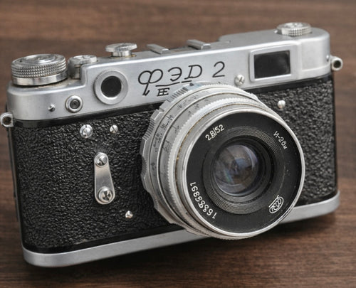 FED-2 Soviet Rangefinder Camera with Industar-26M 52mm f/2.8 – Fully Original